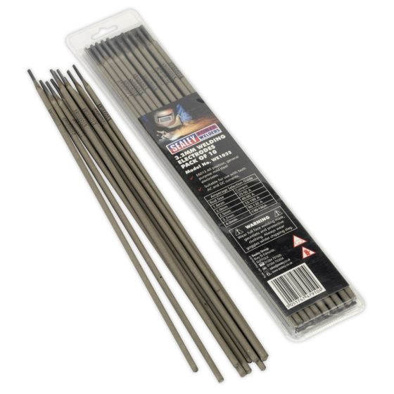 Welding Electrode Dia.3.2 x 350mm Pack of 10 Sealey Part No. WE1032