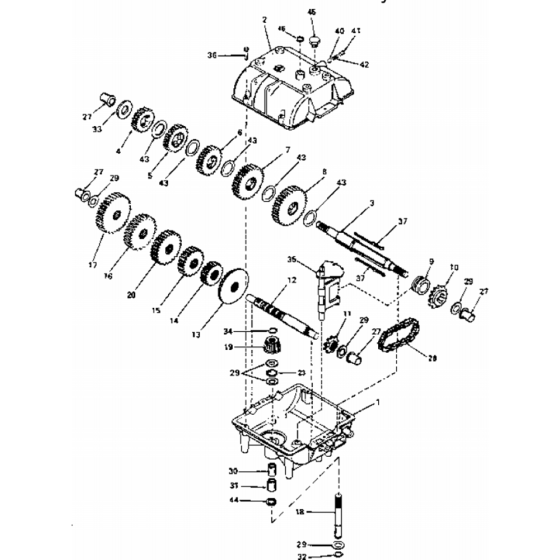 Transmission Assembly for Husqvarna WG3613P Commercial Lawn Mower