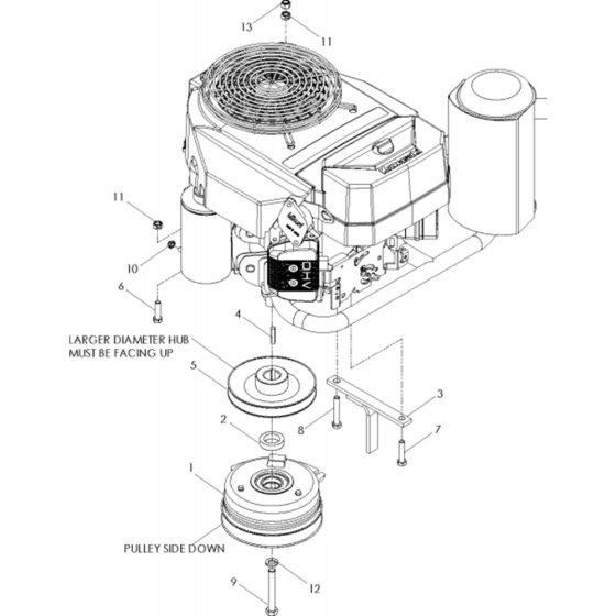 Engine Assembly for Husqvarna WH5219EFQ Commercial Lawn Mower