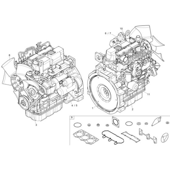 Engine Assembly for Wacker 28Z3