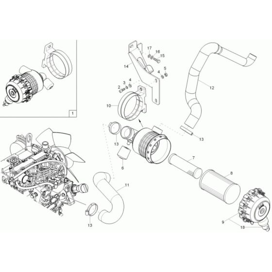 Air Cleaner for Wacker 28Z3