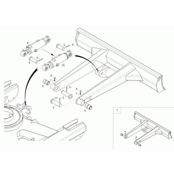 Dozer Blade for Wacker 28Z3