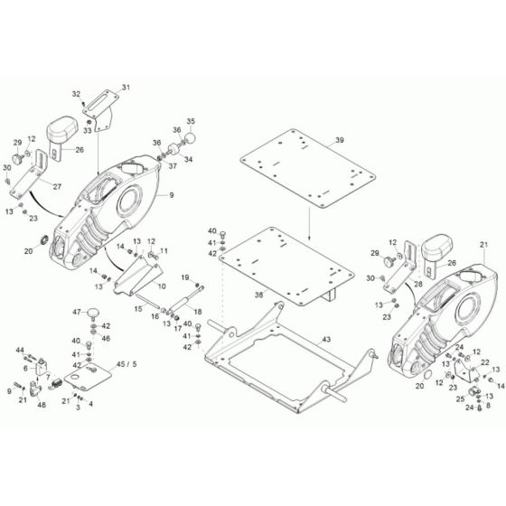 Armrest Assembly for Wacker 28Z3