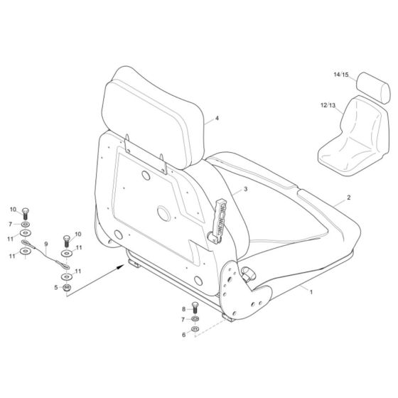 Seat Assembly for Wacker 28Z3
