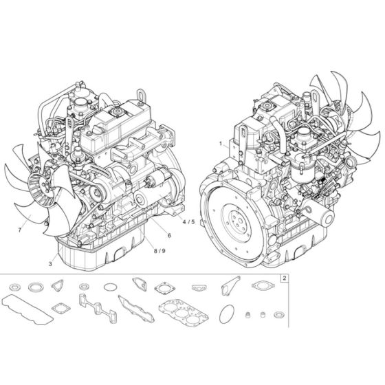 Engine Assembly for Neuson 38Z3