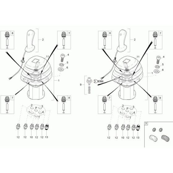 Joystick Assembly for Neuson 38Z3