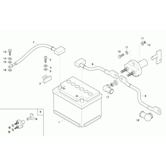 Battery Assembly for Neuson 38Z3
