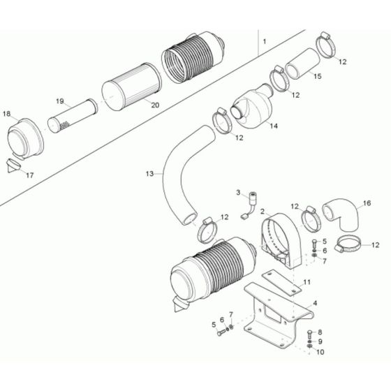 Air Cleaner Assembly for Neuson 38Z3