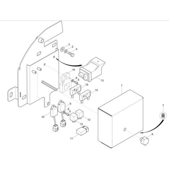 Relay Box Assembly Neuson 38Z3