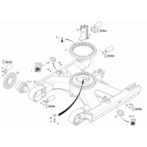 Undercarriage Assembly Neuson 38Z3