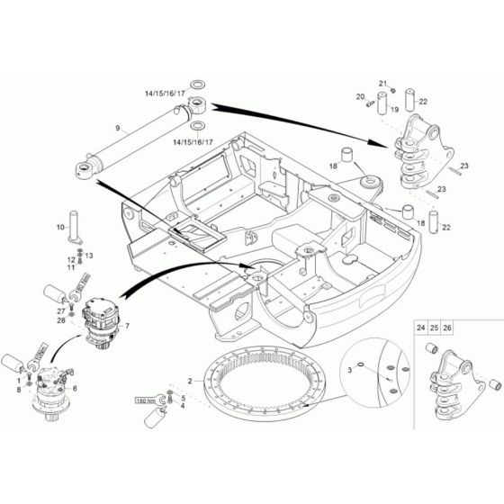 Chassis Assembly for Neuson 38Z3