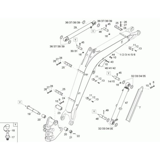 Lift Arm Assembly for Neuson 38Z3