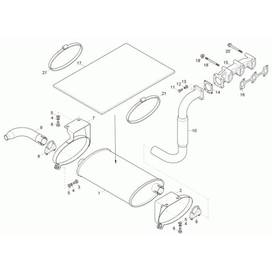 Exhaust Assembly for Neuson 38Z3