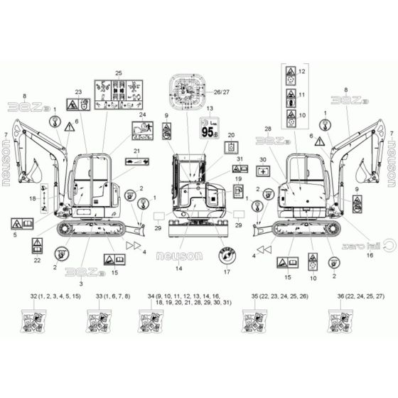 Decals for Neuson 38Z3