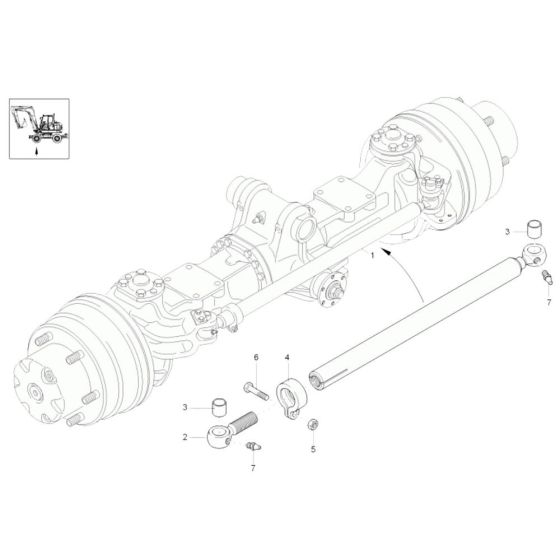 Track Rod for Wacker 6503