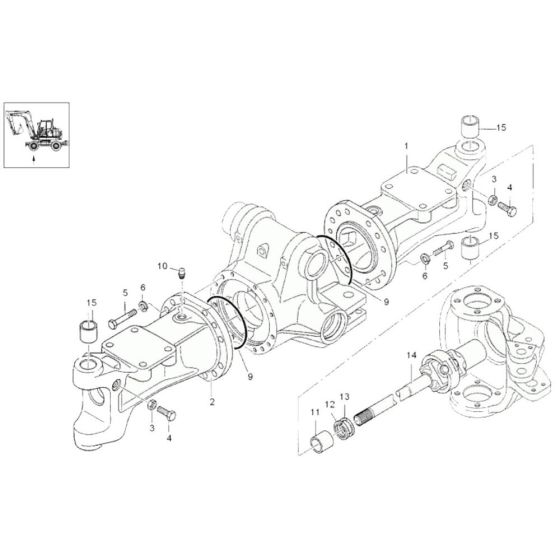 Axle Carrier for Wacker 6503