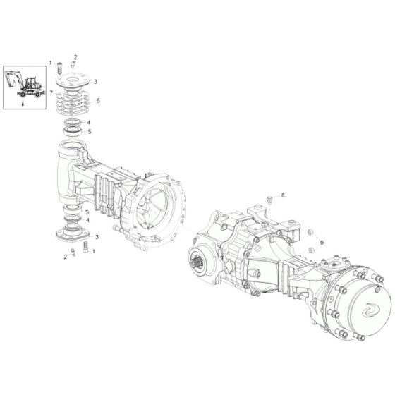 Axle Carrier Front Assembly