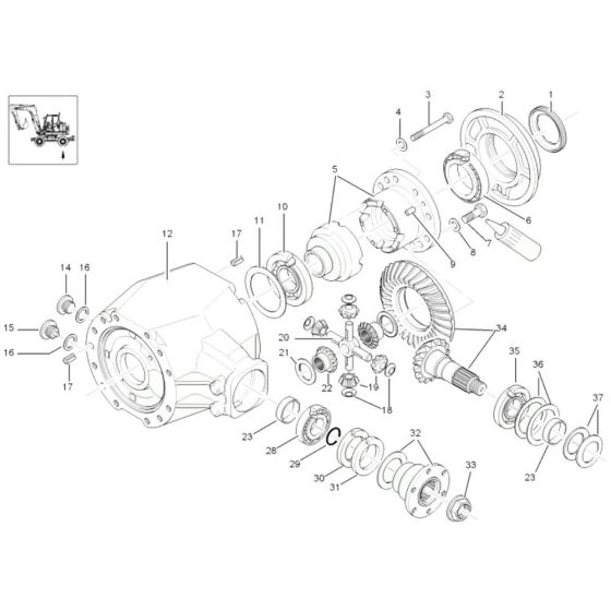 Differential Rigid Axle