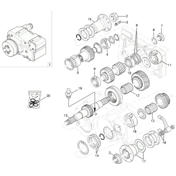 Distributor Gearbox for Wacker 6503