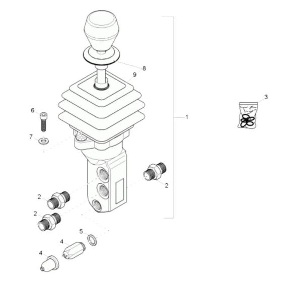 Parking Brake Valve for Wacker 6503