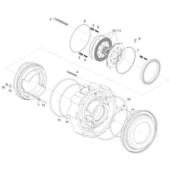 Brake Assembly for Wacker 6503