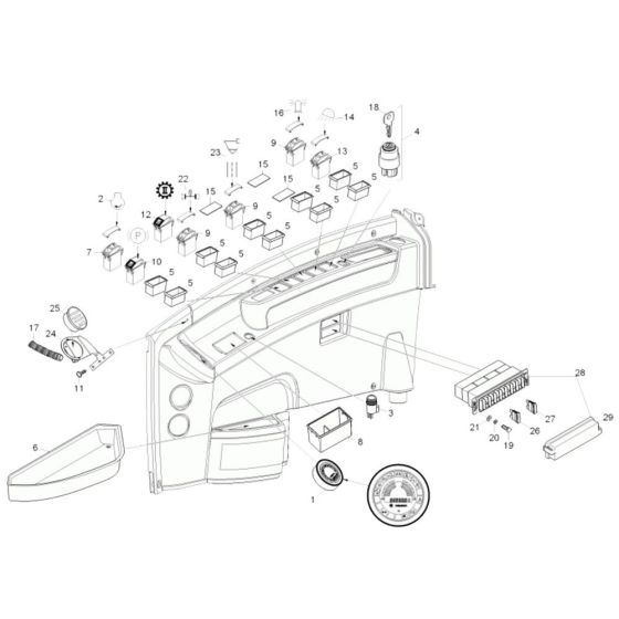 Instrument Panel for Wacker 6503