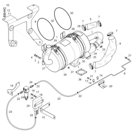 Particulate Filter for Wacker 6503
