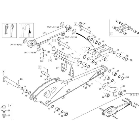 Dipperstick Assembly for Wacker 6503
