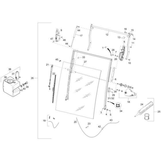 Front Window Assembly