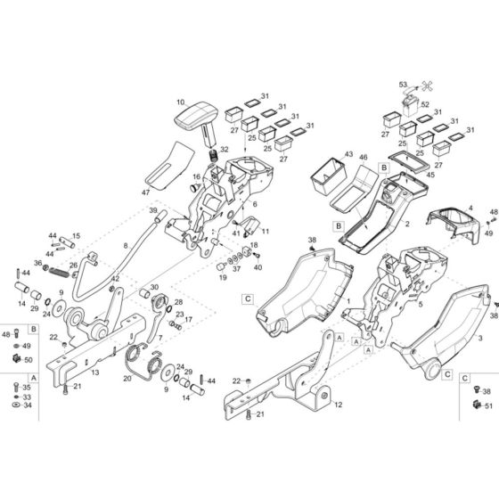 Control Lever Carrier Assembly
