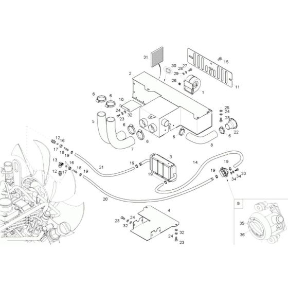 Heating Assembly for Wacker 6503