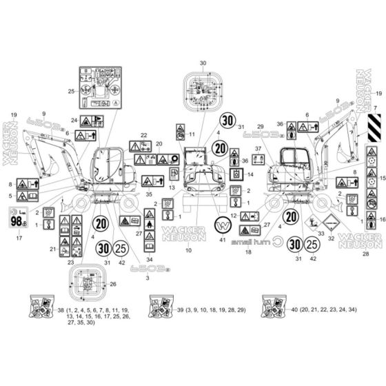 Decals for Wacker 6503