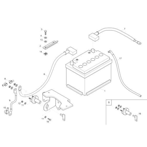 Battery Assembly for Neuson 75Z3