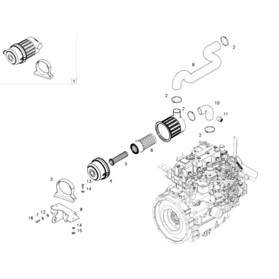 Air Cleaner Assembly Neuson 75Z3