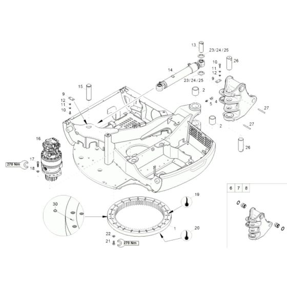 Chassis Assembly for Neuson 75Z3