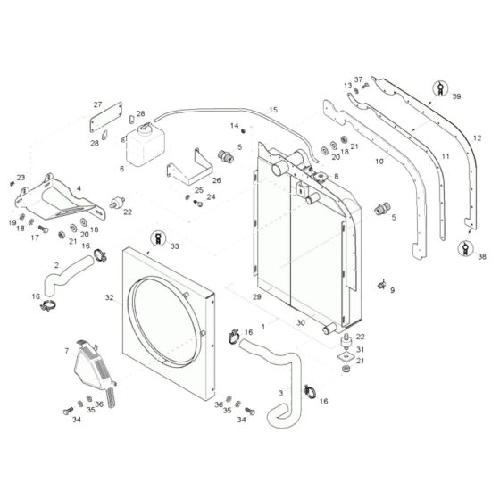 Combi-Cooler for Neuson 75Z3