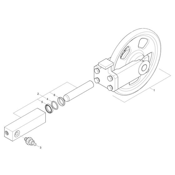 Track Tensioner for Wacker 803-2