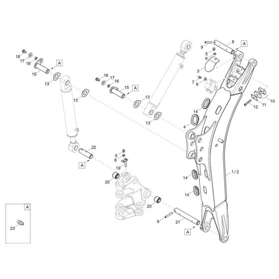 Lift Arm Assembly for Wacker 803-2