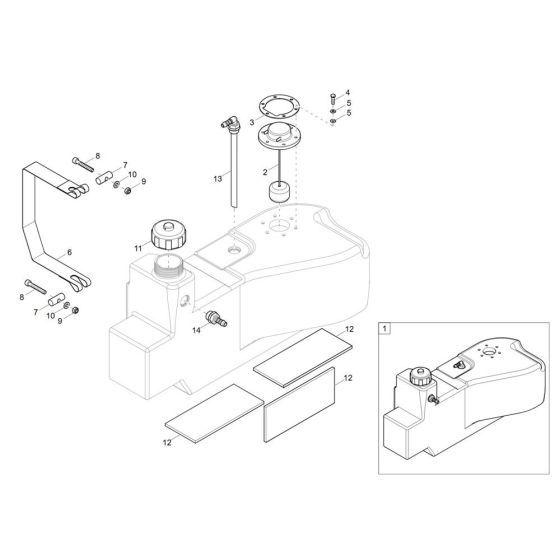 Fuel Tank Assembly for Wacker 803-2