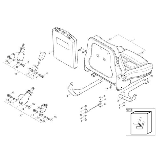 Seat Assembly for Wacker 803-2