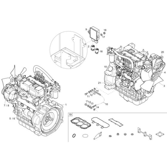 Engine Assembly for Wacker 803