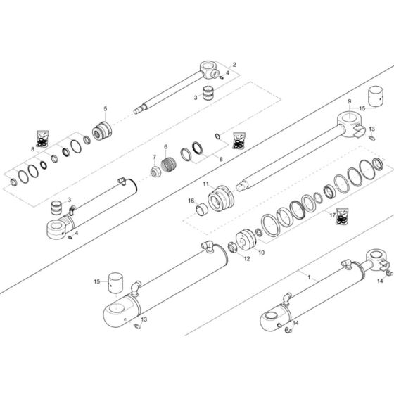 Boom Offset Cylinder
