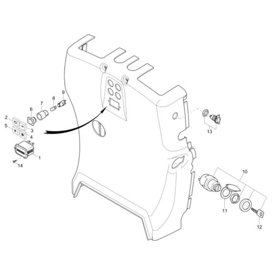 Instrument Panel for Wacker 803