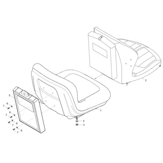 Seat Assembly for Wacker 803