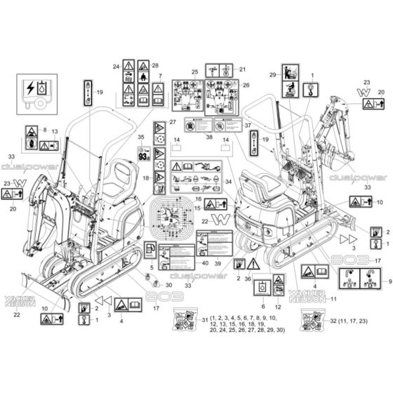 Decals for Wacker 803