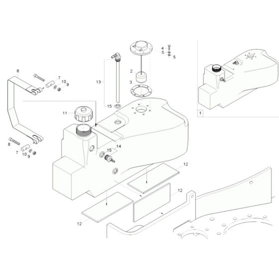 Fuel Tank Assembly for Wacker 803