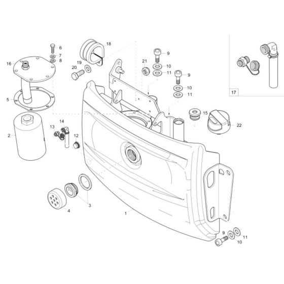 Hydraulic Tank for Wacker 803