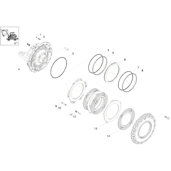 Brake Assembly for Wacker 9503