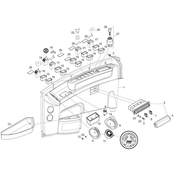 Instrument Panel for Wacker 9503
