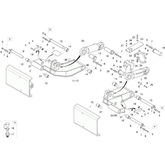Stabiliser Assembly for Wacker 9503